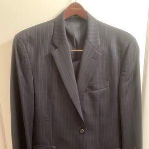 Men’s Ralph Lauren suit, 43L, black pin stripe